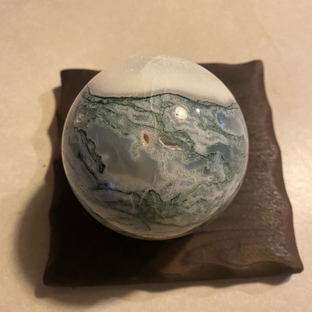 #1 Moss Agate Sphere